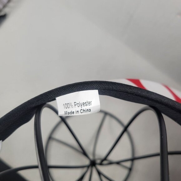 GloveIt Ladies Red & White Polka Dot Outdoor Golfing Tennis Adjustable Visor Hat - Picture 5 of 7